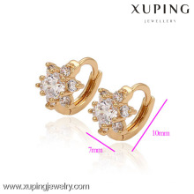 29592-Xuping Jewelry Crystal Huggie Earrings For Woman With Gold Plated